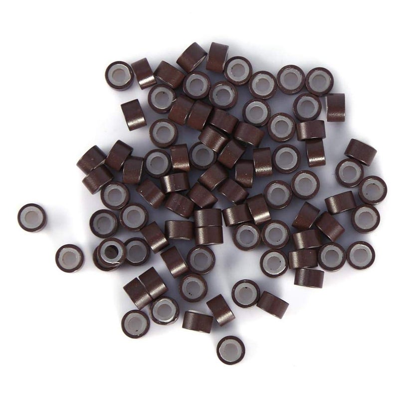 Orgrimmar Hair Extension Remove Pliers Pulling Hook 500 PCS Micro Silicone Rings Bead Device Tool Kits for Professional Hair Styling Tools Accessory (Brown) - Image 3